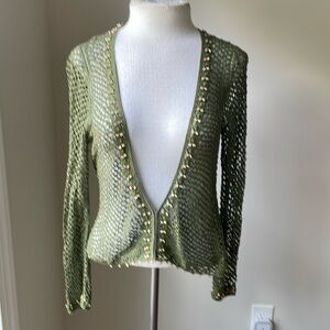 Special crochet with wooden beans details